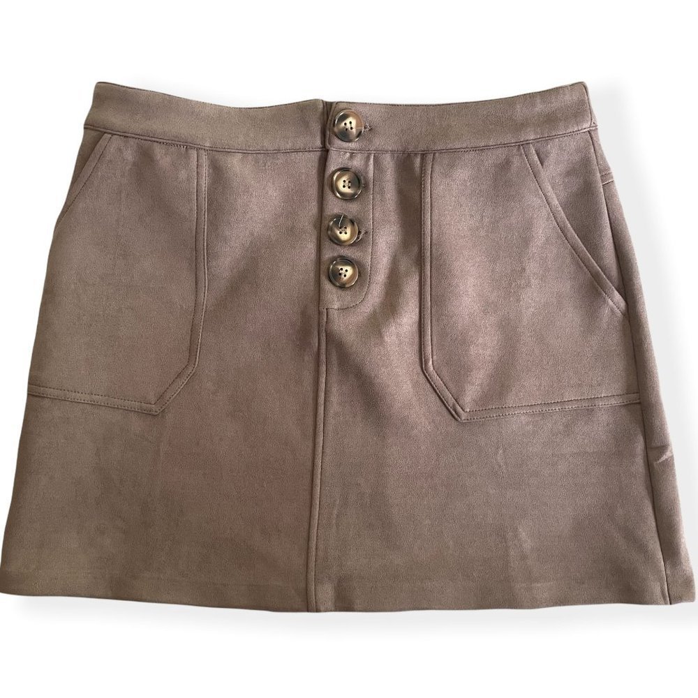 3/$30 faux Suede Skirt Brown HYFVE HYFVE HYFVE